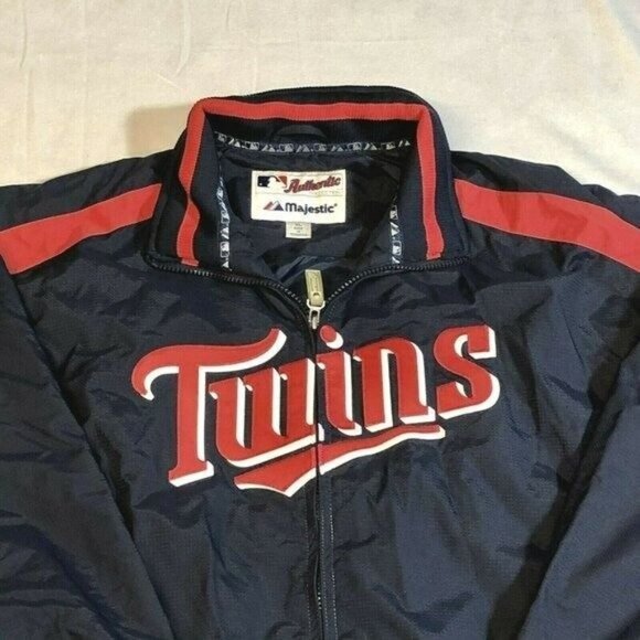 Minnesota Twins Youth Majestic Full Zip Navy Blue Jacket Boys Size XL - Picture 3 of 11